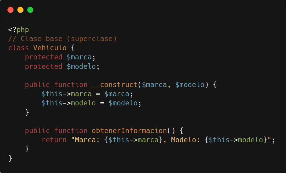 Programación (PHP) –&nbsp;Herencia